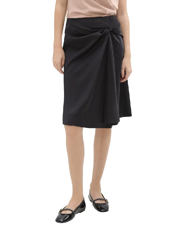 Theory Twisted Midi Skirt