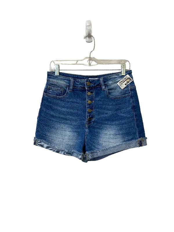 Blue Denim Shorts Pink Lily, Size L