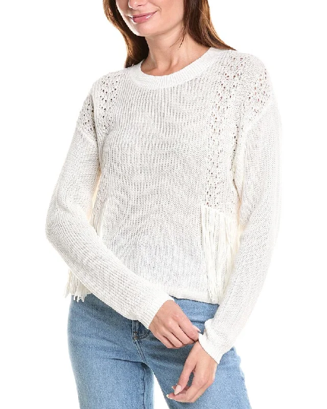 27 Miles Malibu Fringe Front Sweater