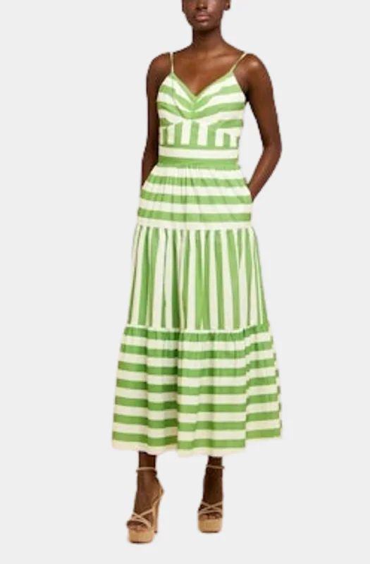 Vivienne Mixed Stripe Tea Dress