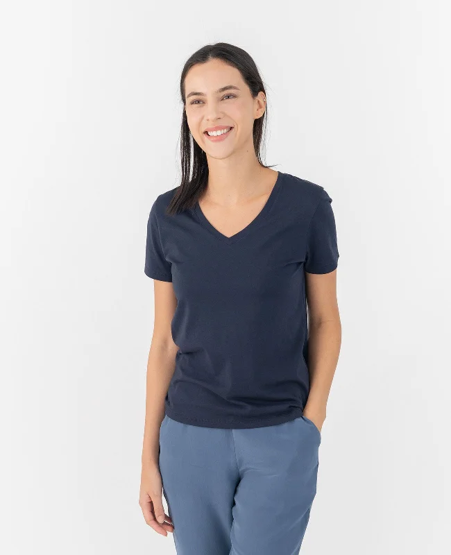 Organic Pima Cotton V-Neck Tee