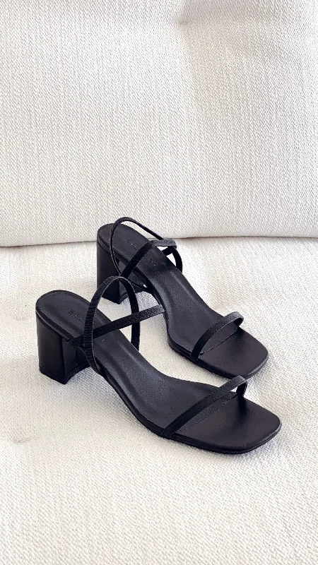 Balton Mule Heels - Black